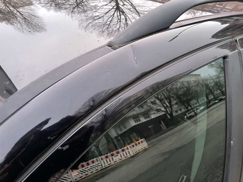 Mercedes C220 mit dokumentiertem Sturmschaden